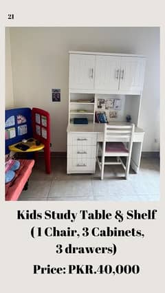 Study Table with Chair for Kids 0