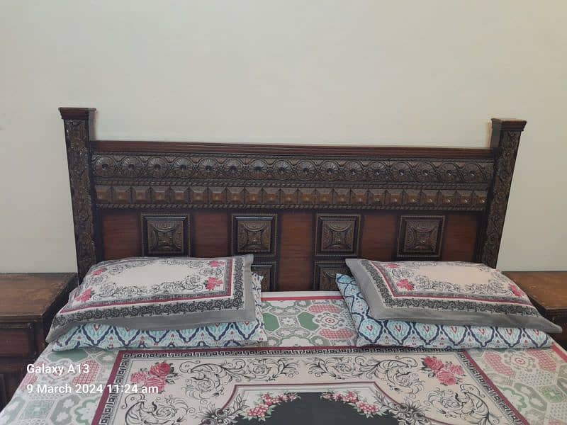 double king sized pure wood bed 7