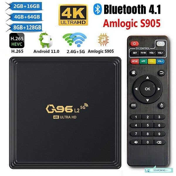 Q96L2 Smart TV Box Android 13 8GB 128GB Bluetooth 2024 model 3