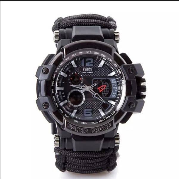 Military Paracord Tactical Sports wrist Watch Best quality 3