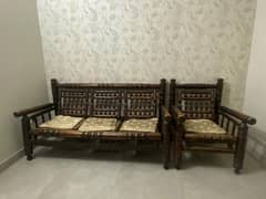 Wooden Sofa 4 seater