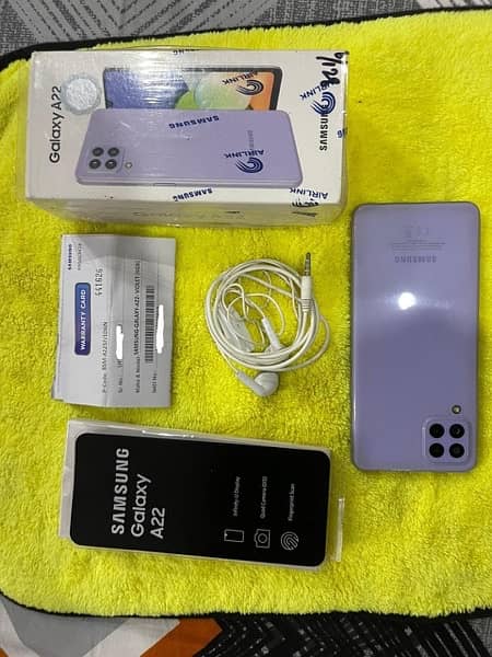 Samsung a22 6+6 ram 128gb with box official pta approved no exchange 1