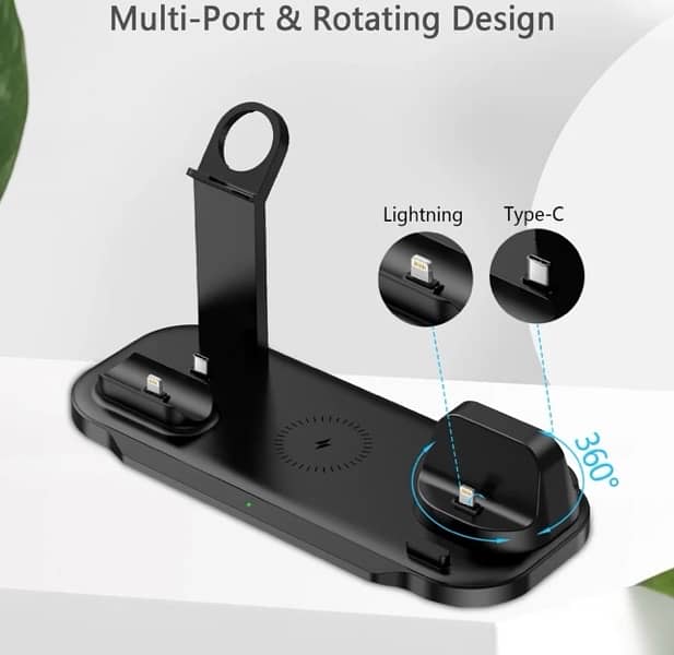 7 in 1 30w Rotate Wireless charger stand 2