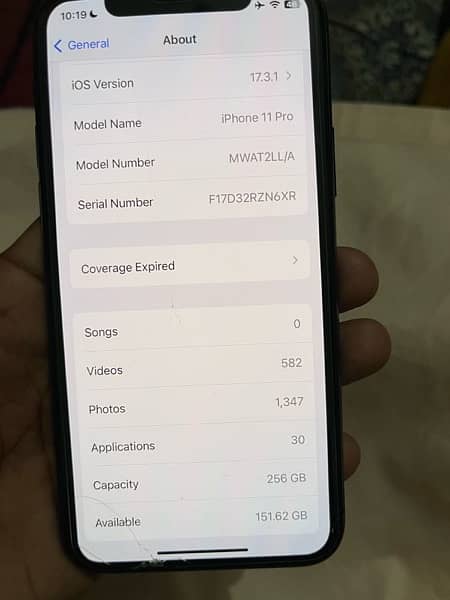 Iphone 11 pro non PTA Space Gray 256gb Sealed Phone. 3