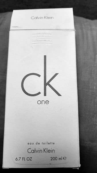 Calvin Klein.  Ck - one.  ITALY import. 100 % genuine [ 200ml ] 2