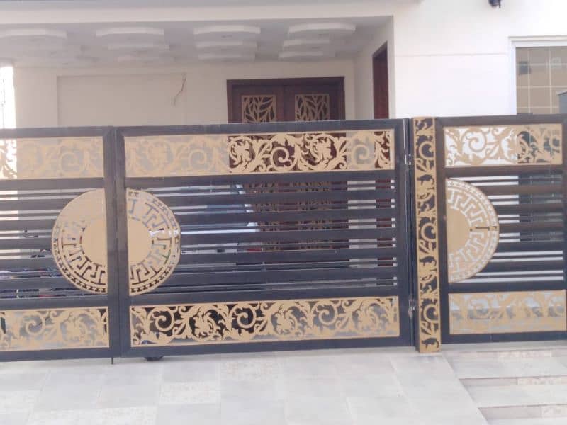Main gates/ CNC railing for stairs and balcony Fiberglass works/ park 1