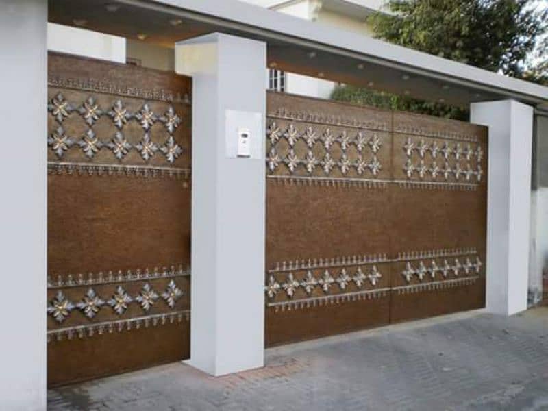 Main gates/ CNC railing for stairs and balcony Fiberglass works/ park 9