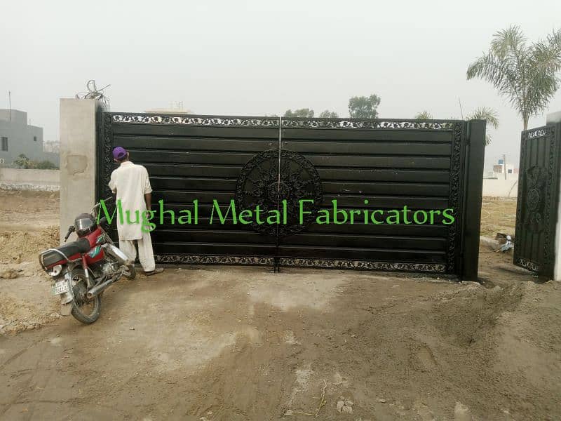Main gates/ CNC railing for stairs and balcony Fiberglass works/ park 11