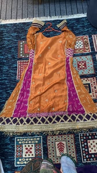 imbroided dress with mukaish kaliya 4