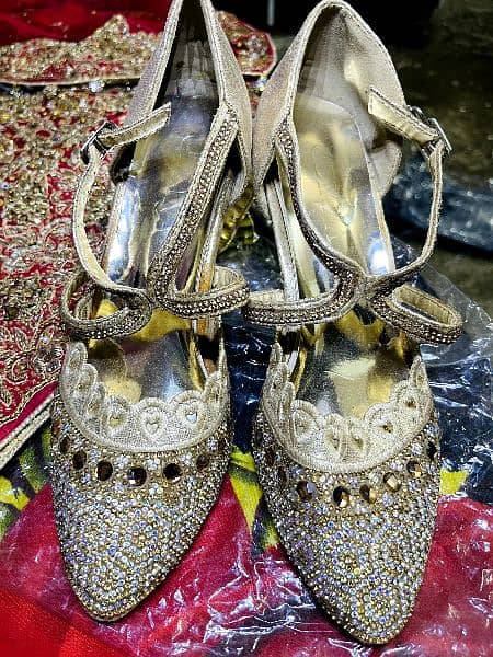 Bridal Sharara and it's matching jewelry At lowest price. 4