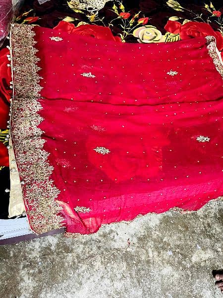 Bridal Sharara and it's matching jewelry At lowest price. 7