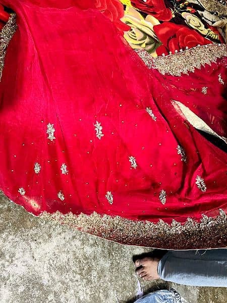 Bridal Sharara and it's matching jewelry At lowest price. 11