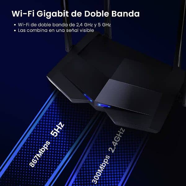 Tenda Ac6  Gameing wifi Router Ac1200 Dual band Gigabyte 5Ghz 5