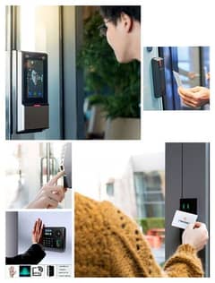 Zkteco Fingerprint card code machine Door lock access control system