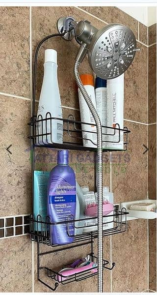 Over Head Shower Organizer, Metal Bathroom Shelf, 
Storage Cabinet 2