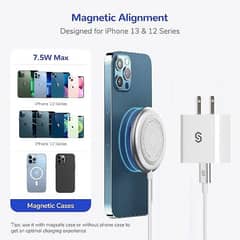 Syncwire Magnetic wireless charger with 20w USB-C Adaptor