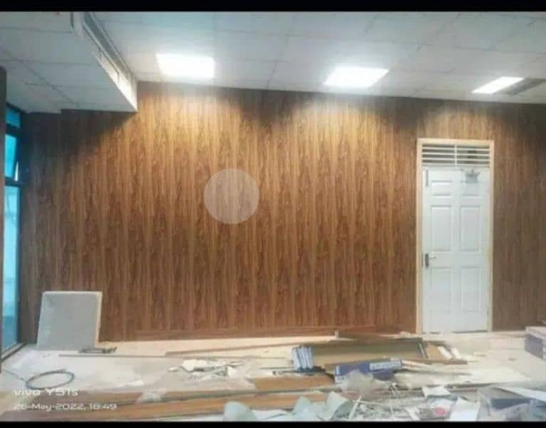 Glass Paper Wall Paper Pvc Paneling ceilings wood floor  grass carpet 7