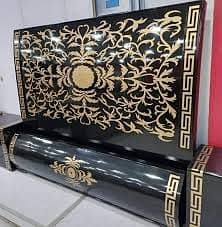 bed / double bed / bed set / gloss paint bed / versace bed / furniture 1