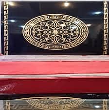 bed / double bed / bed set / gloss paint bed / versace bed / furniture 13