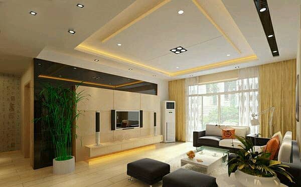 Wallpaper False ceiling Home decoration Artificial grass wood flooring 15