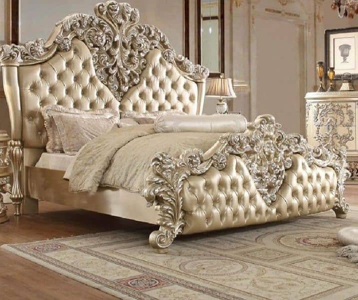 bed set, double bed, king size bed set, bedroom furniture, bridal set 12