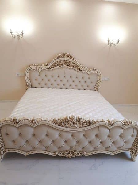 bed set, double bed, king size bed set, bedroom furniture, bridal set 4