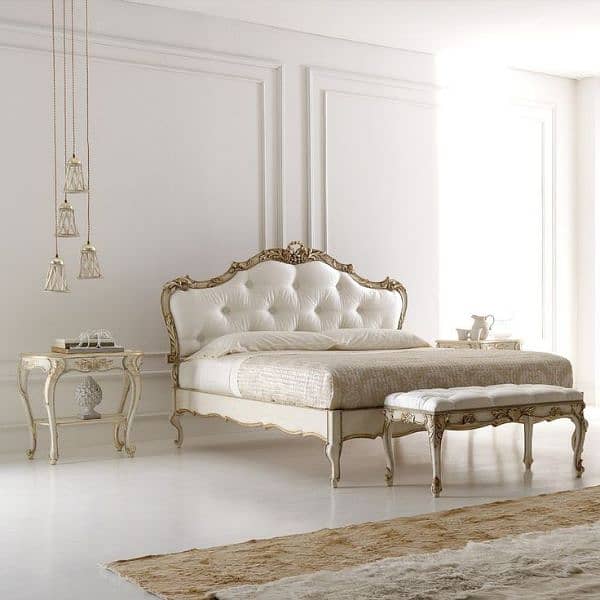 bed set, double bed, king size bed set, bedroom furniture, bridal set 5