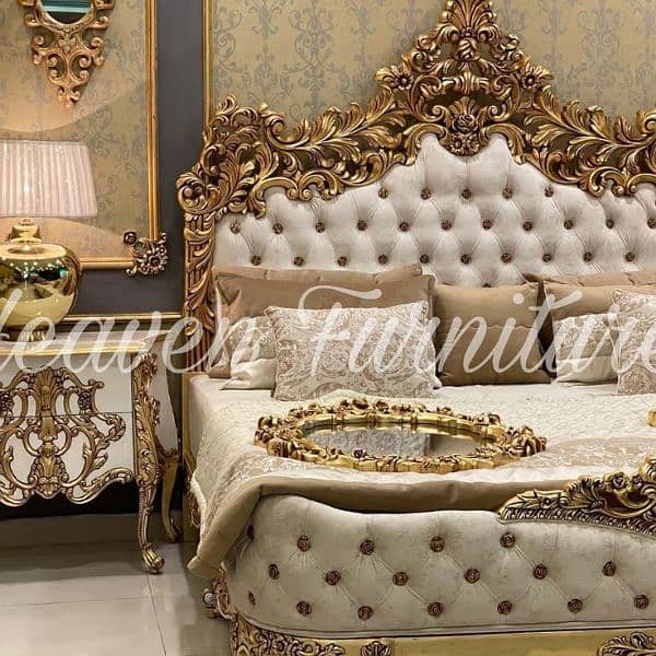 bed set, double bed, king size bed set, bedroom furniture, bridal set 18