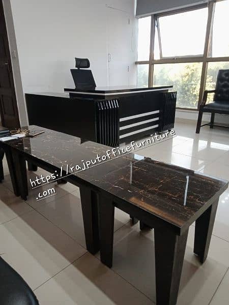 Executive Office Table | L shape Office Table | Superglass Table 8
