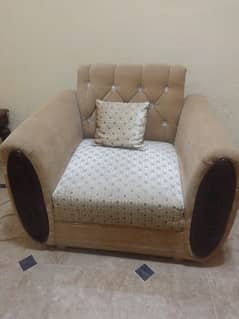 seven seater sofa in 50000 and 2 wooden single beds