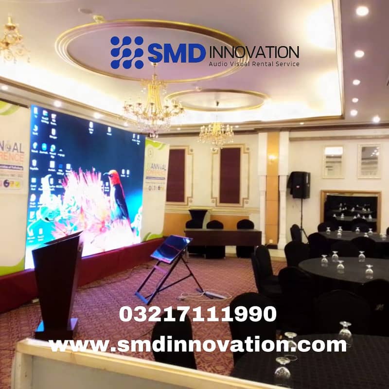 Rent Projectors SMD Screens and Sound Systems on rent in karachi 8
