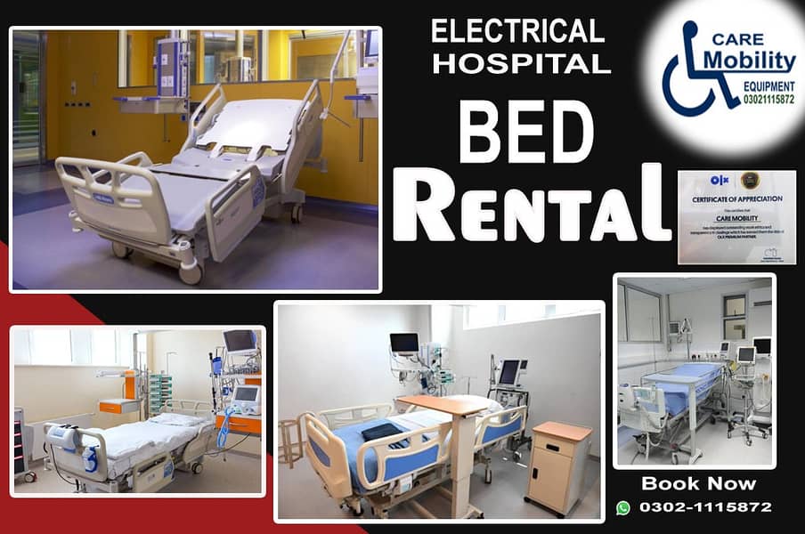 patient bed/hospital bed/medical equipments/ ICU beds on  rent 5