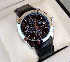 pure leather watch