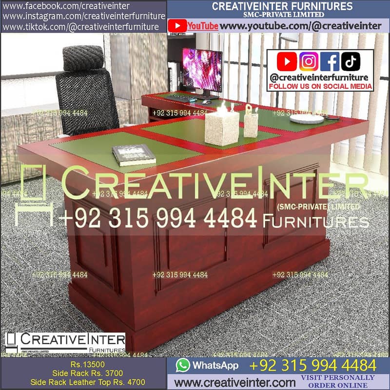 Office Executive Table L Shape Table CEO Desk Funriture Wokrstation 1