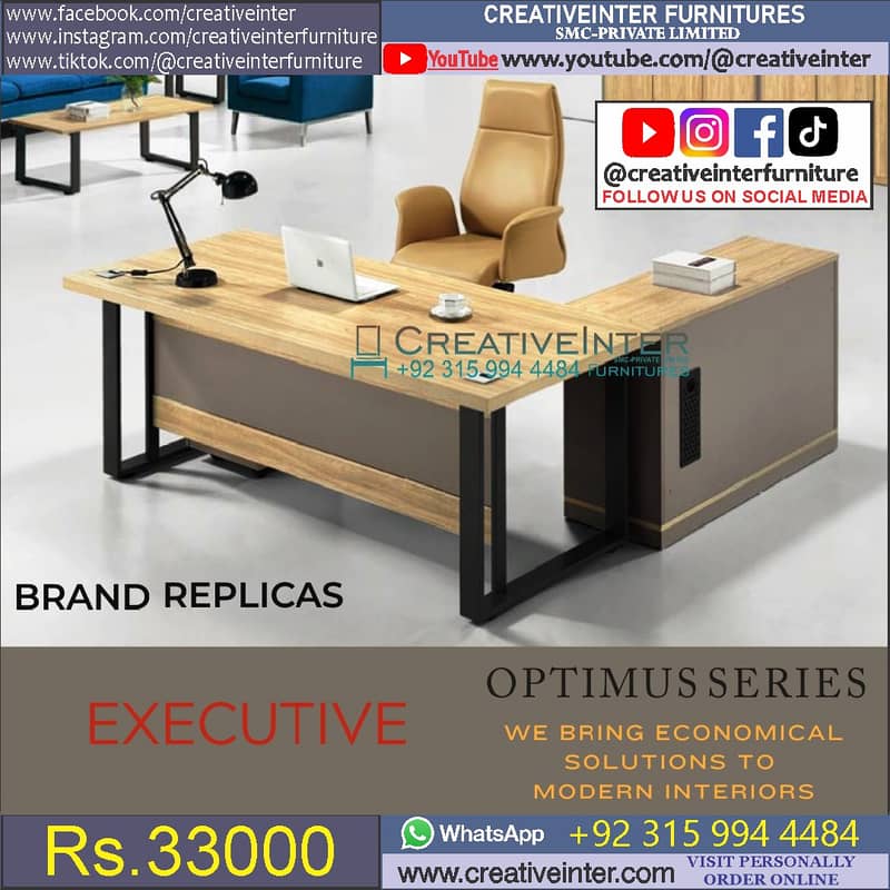 office executive ceo table meeting workstation chair boss manager mesh 17
