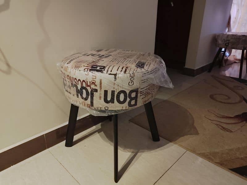 Two brand new ottoman stools 3