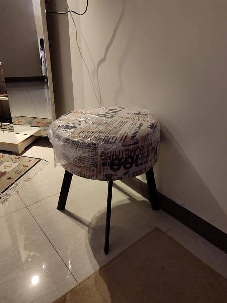 Two brand new ottoman stools 5