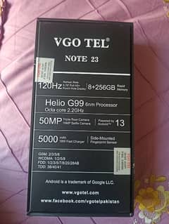 VGO TEL Note 23 8GB 256GB 0