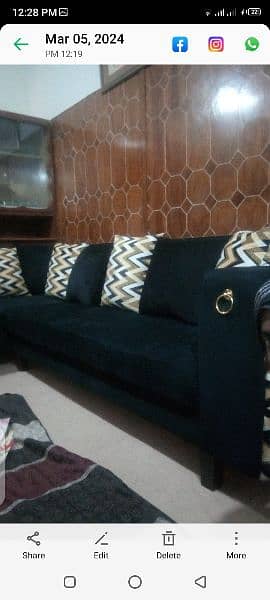 l shape sofa with table new condition only 10 days used 2