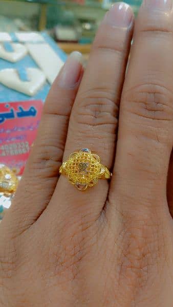 gold palated jewellery Sona ka Pani karvy 1 karet gold ring 4
