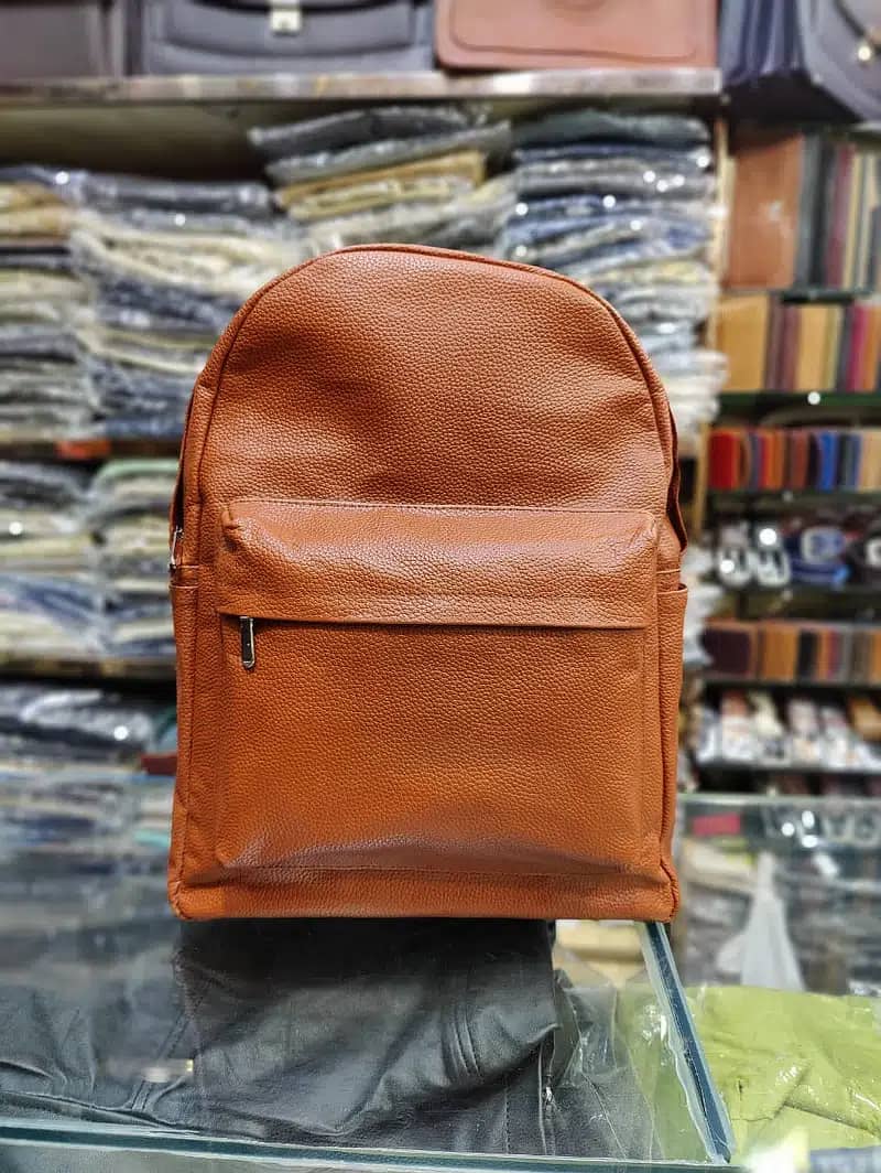 Original Leather Backpack | School College Laptop TravelBrifcases Bags 8