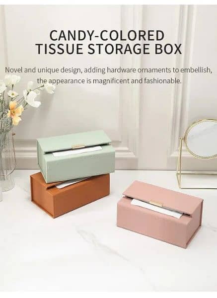 IMPORTED from UK STYLISH ECO-LEATHER TISSUE PAPER HOLDER 5