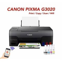 Canon Ink Tank - PIXMA G3020 Wireless All-in-One Printer # Box Pack #