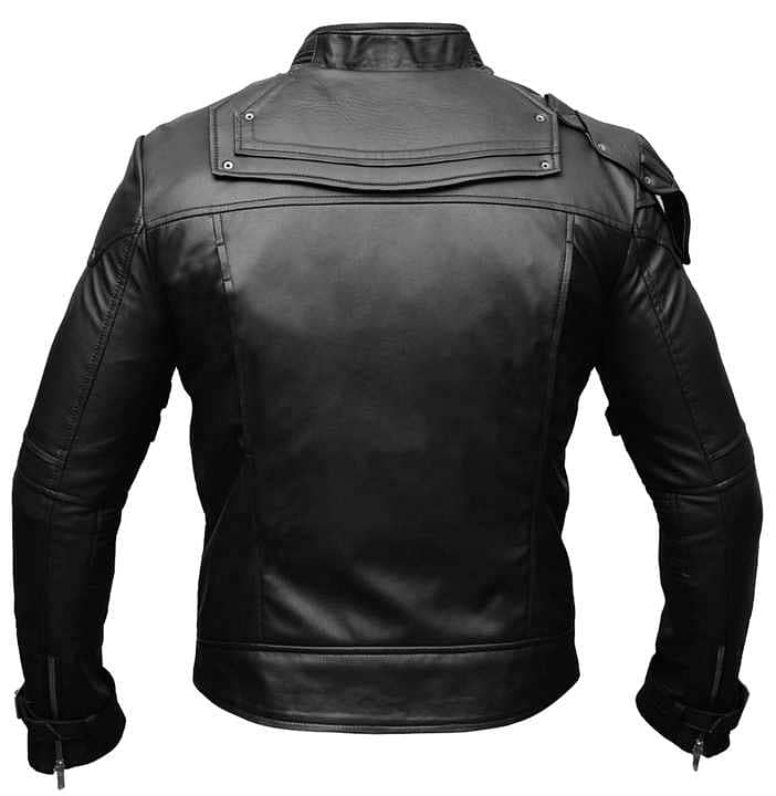 Men's leather textile motorbike jacket |best motorcycle leather Jacket 1
