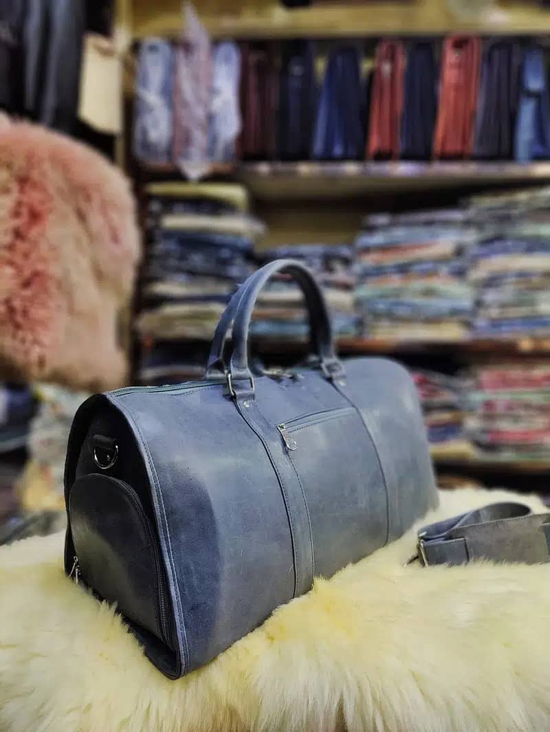 Original Leather Duffel Bags | Best Real Leather shoulder Traveler Bag 2