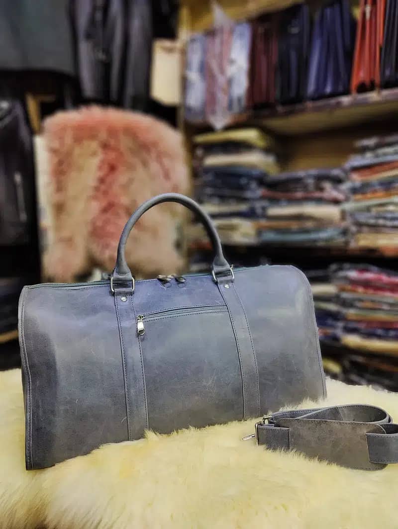 Original Leather Duffel Bags | Best Real Leather shoulder Traveler Bag 3