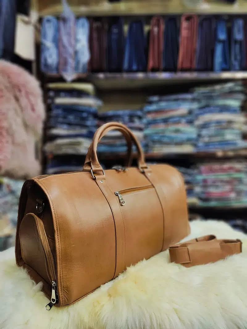Original Leather Duffel Bags | Best Real Leather shoulder Traveler Bag 4