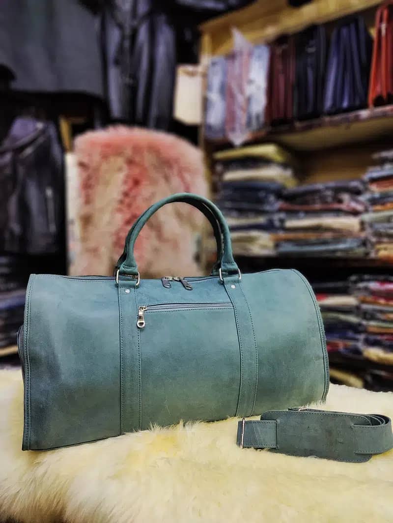 Original Leather Duffel Bags | Best Real Leather shoulder Traveler Bag 6