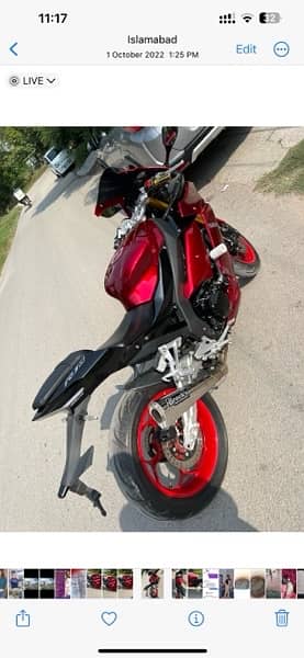 yahama R1m replica 400cc 1