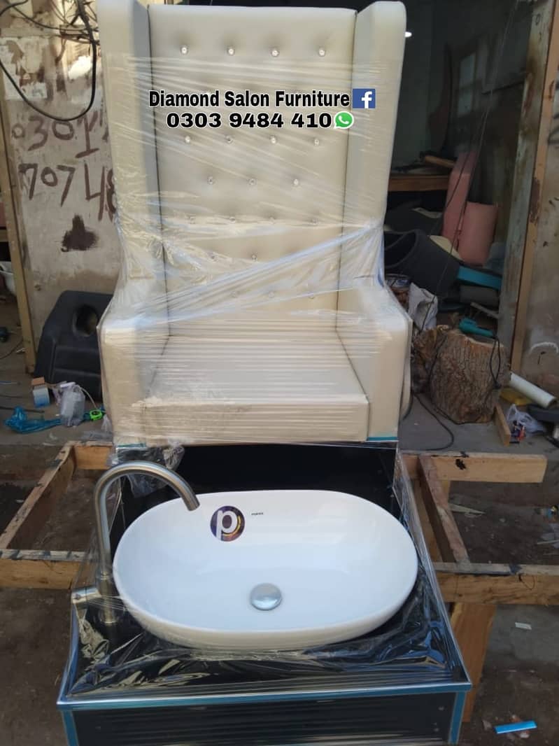 Saloon chair / Barber chair/Cutting chair/Shampoo unit 12